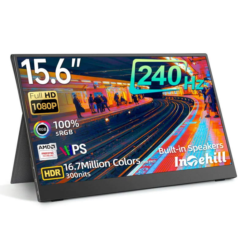 F15ND Intehill 15.6寸1080P 高刷240hz电竞 PS5手机switch 游戏便携显示器 扩展屏